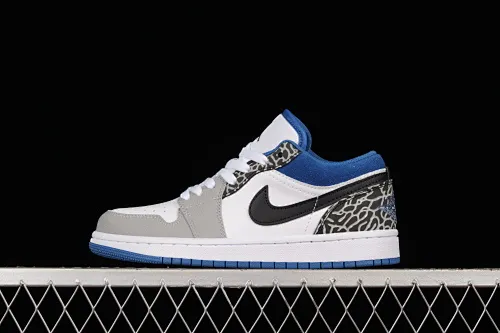 All categories Air Jordan Jordan series basketball shoes Air Jordan 1 Low Z version Air Jordan 1 Low "True Blue" AJ1 Joe 1 burst white and blue color low-top basketball shoes DM1199-140
